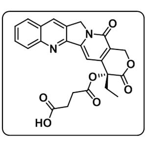 1-[(4S)-4-ethyl-3,4,12,14-tetrahydro-3,14-dioxo-1H-pyrano[3',4':6,7]indolizino[1,2-b]quinolin-4-yl] ester