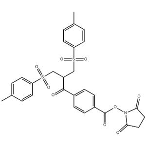 	4-[2,2-bis[(p-tolylsulfonyl)-methyl]acetyl]benzoic acid-N-hydroxy succinimidyl ester