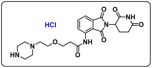 Pomalidomide-PEG1-piperazine hydrochloride