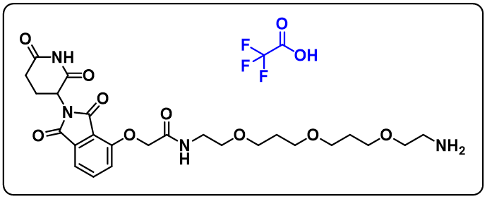 Thalidomide-O-amido-PEG1-(C1-PEG)2-C2-NH2(TFA)