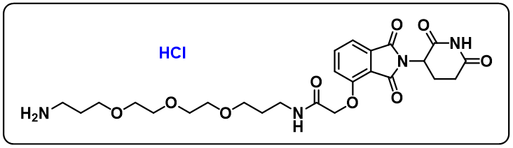 Thalidomide-O-amido-C1-PEG3-C3-NH2 hydrochloride