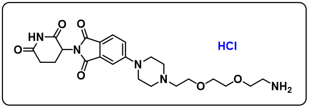 Thalidomide-Piperazine-PEG2-NH2 hydrochloride