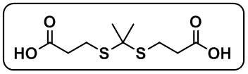 3,3′-[(1-Methylethylidene)bis(thio)]bis[propanoic acid]；