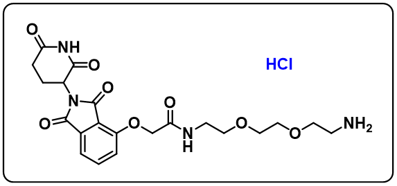 Thalidomide-O-amido-PEG2-NH2 hydrochloride