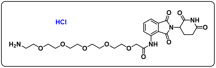 Pomalidomide-PEG5-NH2 hydrochloride