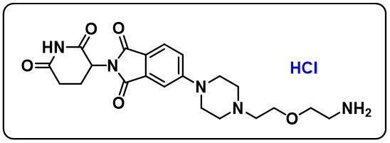 Thalidomide-Piperazine-PEG1-NH2 hydrochloride