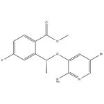 	methyl(R)-2-(1-((2-amino-5-bromopyridin-3-yl)oxy)ethyl)-4-fluorobenzoate