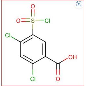 2,4-dichloro-5-(chlorosulphonyl)benzoic acid