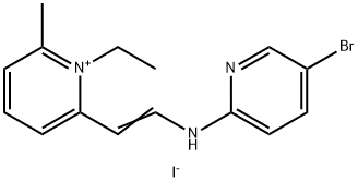 2-[2-[(5-bromo-2-pyridyl)amino]vinyl]-1-ethyl-6-methylpyridinium iodide