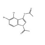 1-Acetyl-5-bromo-4-chloro-1H-indol-3-yl acetate