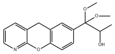 7-(1,1-dimethoxy-2-hydroxypropyl)-5H-[1]-chromeno[2,3-b]pyridine