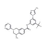 (S)-4-methyl-N-(3-(4-methyl-1H-imidazol-1-yl)-5-(trifluoromethyl)phenyl)-2-(pyrimidin-5-yl)-1,2,3,4-tetrahydroisoquinoline-7-carboxamide pictures