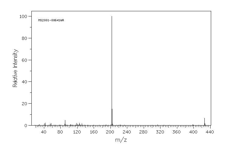 Benzenecarbothioic acid, 4-heptyl-, S-[4-(heptyloxy)phenyl] ester(62554-39-6) MS