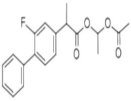 氟吡洛芬酯;氟比洛芬酯:2-氟-Α-甲基-(1,1'-联苯)-4-乙酸1-(乙酰氧基)乙基酯