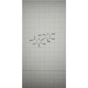 (2R,3S,4S,5R,6R)-5-(benzyloxy)-6-(((2R,3R,4S,5R,6S)-4,5-bis(benzyloxy)-2-((benzyloxy)methyl)-6-methoxytetrahydro-2H-pyran-3-yl)oxy)-3-hydroxy-4-methoxytetrahydro-2H-pyran-2-carboxylic acid