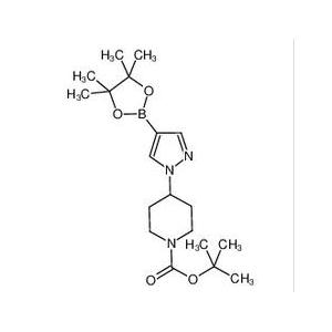 4-[4-(4,4,5,5-四甲基-1,3,2-二氧杂环戊硼烷-2-基)-1H-吡唑-1-基]哌啶-1-甲酸叔丁酯