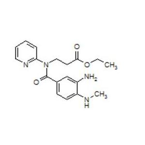 3-[(3-氨基-4-甲基氨基苯甲酰)吡啶-2-基氨基]丙酸乙酯 产品图片