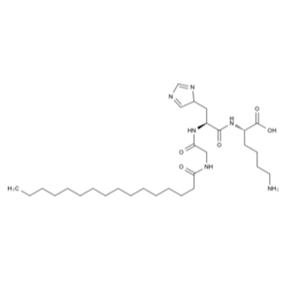 N-(1-氧代十六烷基)甘氨酰-L-组氨酰-L-赖氨酸