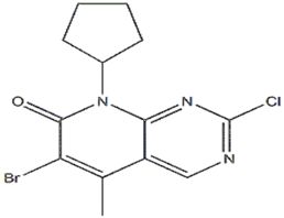 6-溴-2-氯-8-环戊基-5-甲基-吡啶并[2,3-D]嘧啶-7(8H)-酮