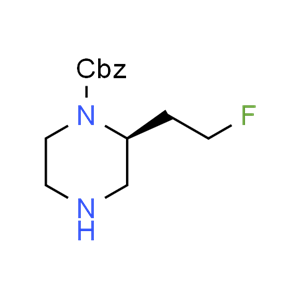 benzyl (S)-2-(2-fluoroethyl)piperazine-1-carboxylate