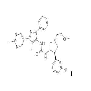 1-((3S,4R)-4-(3-fluorophenyl)-1-(2-methoxyethyl)pyrrolidin-3-yl)-3-(4-methyl-3-(2-methylpyrimidin-5-