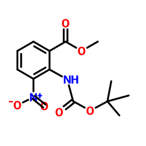 2-(叔丁氧基-2-甲酰胺)-3-硝基苯甲酸甲酯