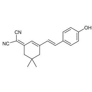 (E)-2-(3-(4-羟基苯乙烯基)-5,5-甲基环己-2-烯亚基)丙二腈