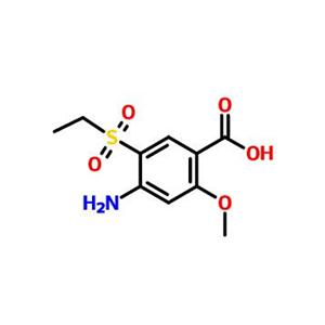 4-氨基-5-(乙基磺酰基)-2-甲氧基苯甲酸; 阿米酸