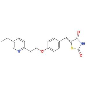 5-[[4-[2-(5-乙基-2-吡啶基)-乙氧基]苯基]亚甲基]-2,4-噻唑烷二酮