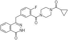 CAS # 763113-22-0 (937799-91-2), Olaparib, 1-(Cyclopropylcarbonyl)-4-[5-[(3,4-dihydro-4-oxo-1-phthalazinyl)methyl]-2-fluorobenzoyl]piperazine