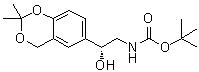 CAS 登录号：452339-72-9, (2R)-N-(2-(2,2-二甲基-4H-1,3-苯并二恶英-6-基)-2-羟基乙基)氨基甲酸叔丁酯