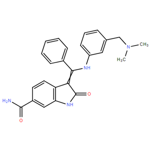 3-[[[3-[(二甲基氨基)甲基]苯基]氨基]苯基亚甲基]-2,3-二氢-2-氧代-1H-吲哚-6-甲酰胺