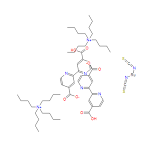 双(四丁基铵)二氢双(异硫氰酸)双(2,2'-二吡啶基-4,4'-二甲酸)钌(II)