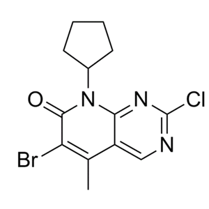 6-溴-2-氯-8-环戊基-5-甲基吡啶并[2,3-d]嘧啶-7(8H)-酮