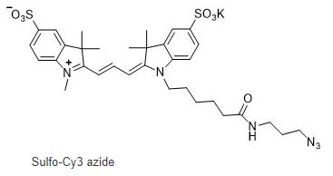 水溶Cy3-N3,Sulfo-Cy3 N3染料