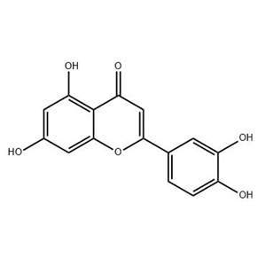 木犀草素、黄色黄素、黄示灵、毛地黄黄酮、藤黄菌素、3',4',5,7-四羟黄酮