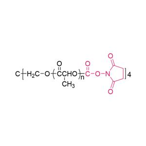 四臂聚乳酸琥珀酰亚胺碳酸酯