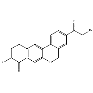 1438383-89-1,9-溴-3-(2-溴乙酰基)-10,11-二氢-5H-二苯并(C,G) CHROMEN-8(9H)-酮