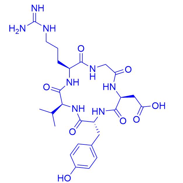 c(RGDyV) cyclo (Arg-Gly-Asp-d-Tyr-Val).png