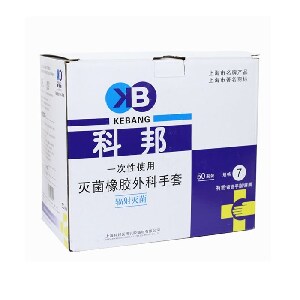 一次性灭菌有粉医用外科手套 8.0码 箱装 单只克重约10.5±0.2g 科研专用 不可用于临床|8.0码|科邦/Kb