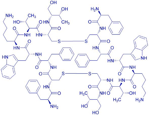 Octreotide (Dimer, Antiparallel) 1926163-78-1.png