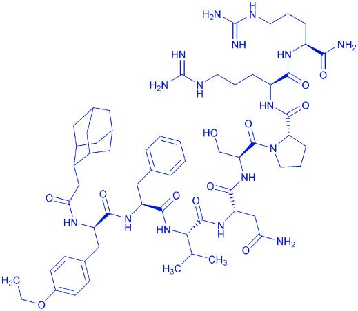(1-Adamantaneacetyl1,D-Tyr(Et)2,Val4,Abu6, Arg8.9)-Vasopressin 112465-00-6.png