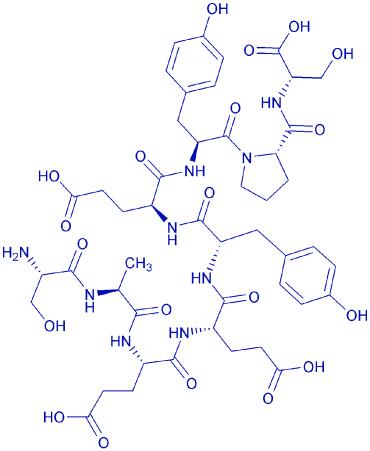 Cholecystokinin Precursor (107-115) (human) (desulfated) 198483-37-3.png