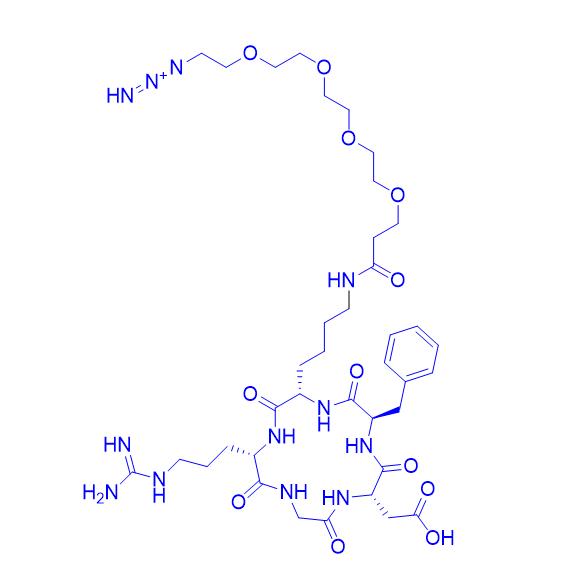 Cyclo(RGDfK(Azido PEG4)) 2227549-75-7.png