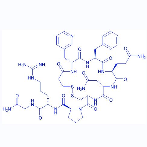 (Deamino-Cys1,β-(3-pyridyl)-D-Ala2,Arg8)-Vasopressin  136105-89-0.png