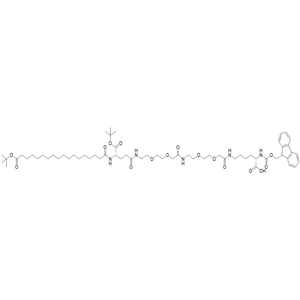 Fmoc-Lys(Oct(otBu)-Glu(otBu)-AEEA-AEEA)-OH;1662688-20-1;TEL19983060238 产品图片