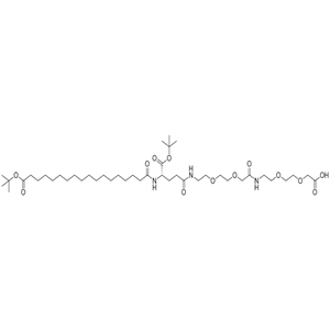 tBuO-Ste-Glu(AEEA-AEEA-OH)-OtBu；1118767-16-0；TEL19983060238 产品图片