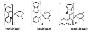 金属铱配合物|Ir(btp)2(acac)，Ir(DBQ)2(acac)，(ppy)2Ir(acac) ，(tp)2Ir(acac)，(absn)2Ir(acac)发光材料