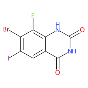 7-溴-8-氟-6-碘喹唑啉-2,4(1H,3H)-二酮