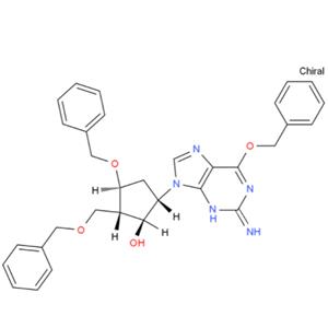 (1S,2S,3S,5S)-5-(2-氨基-6-苄氧基-9H-嘌呤-9-基)-3-苄氧基-2-苄氧基甲基环戊醇
